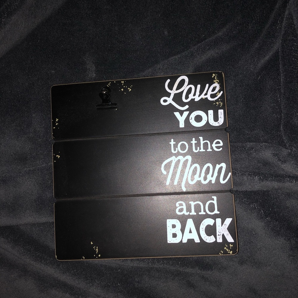 4 by 6 photo frame “Love you to the moon and back”